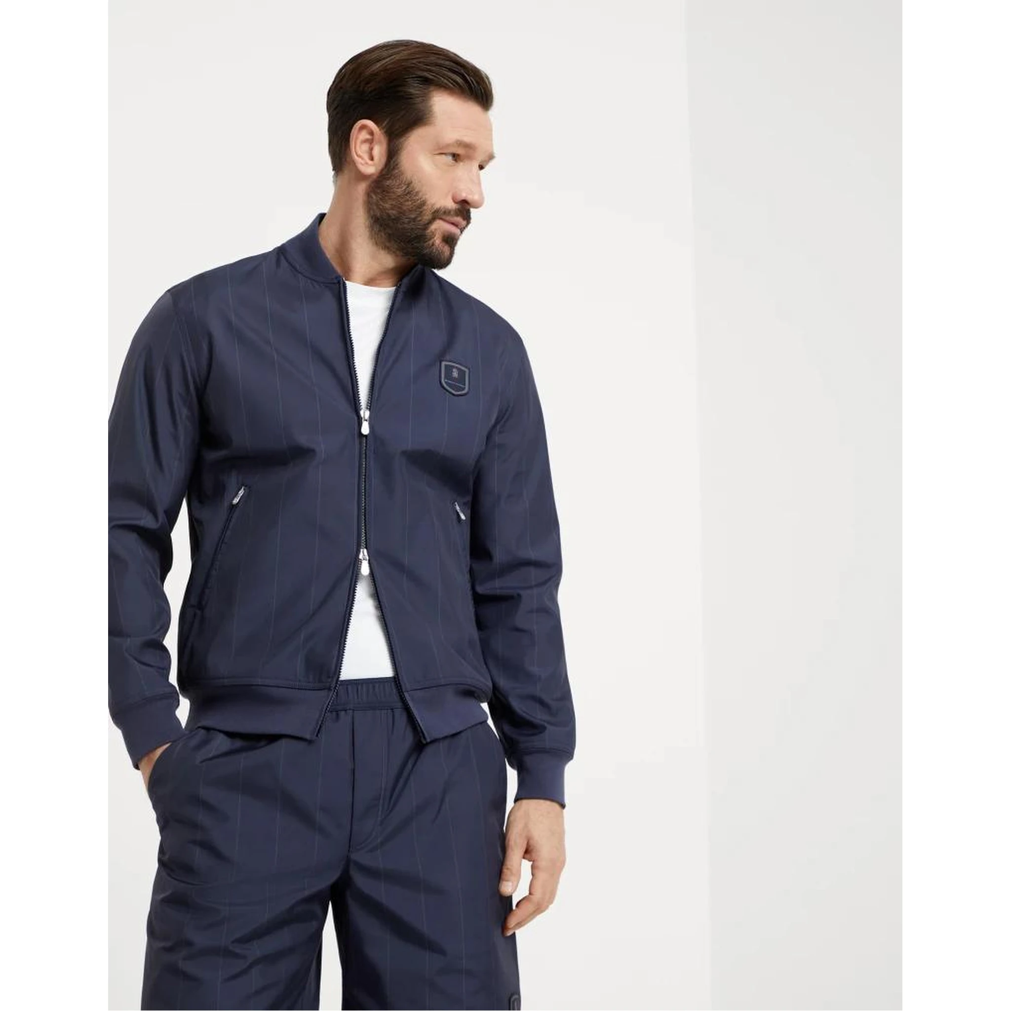 Blue Polyester Sweatshirt