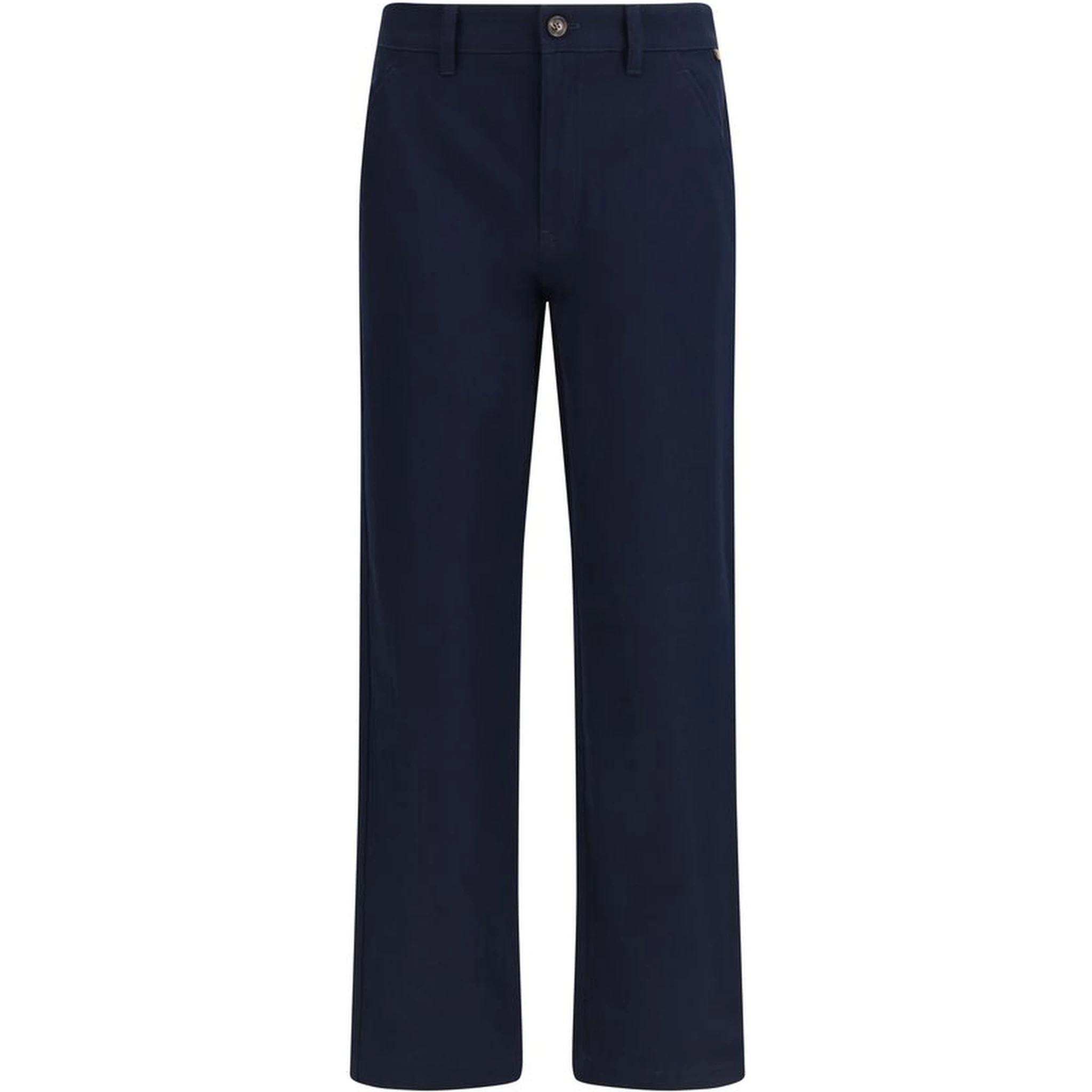 Blue Cotton Chino Pants