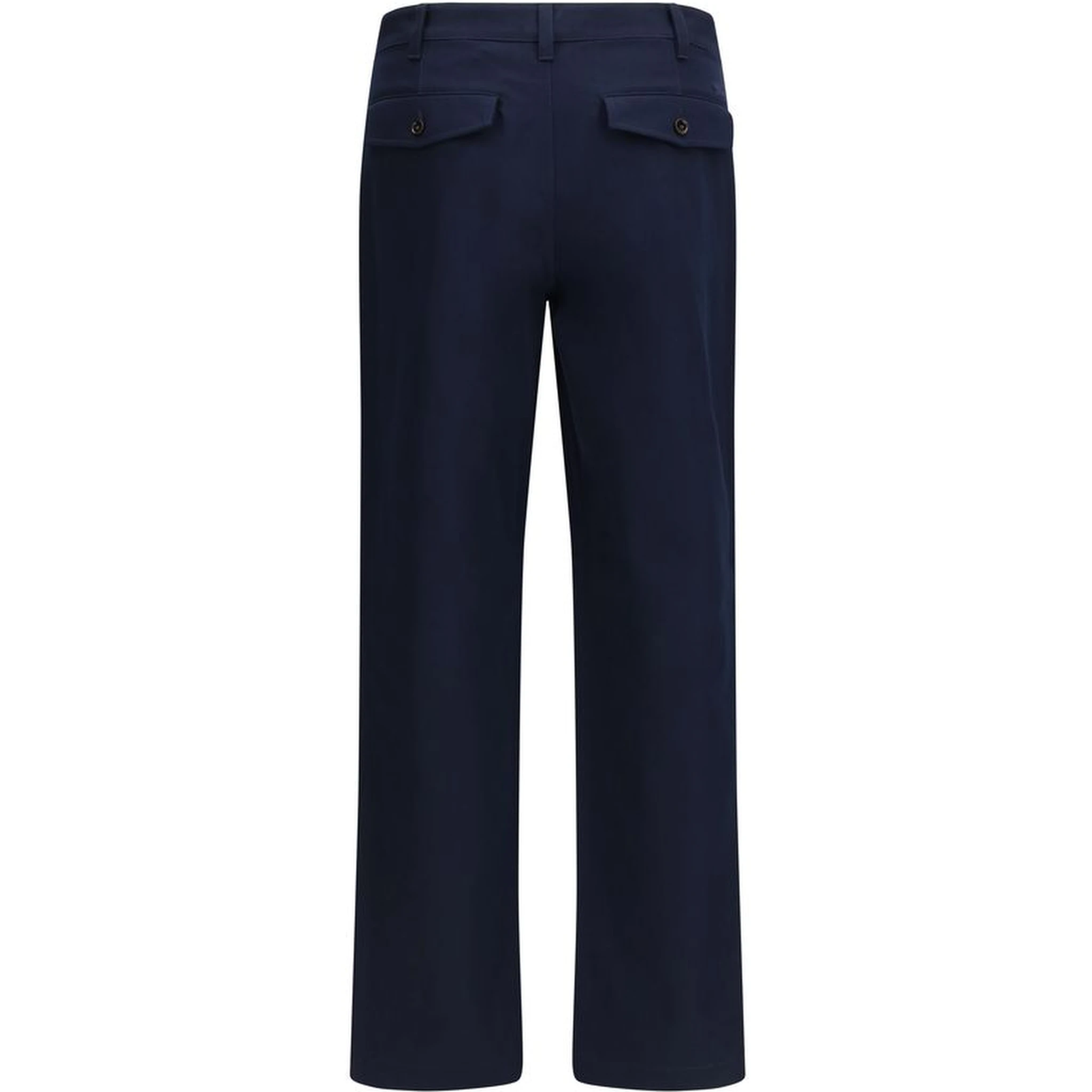 Blue Cotton Chino Pants