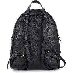 حقيبة ظهر جلدية سوداء