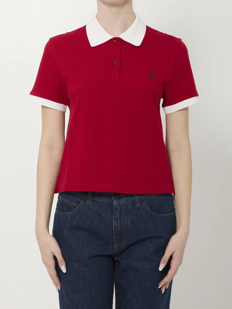 Cotton piqué polo shirt