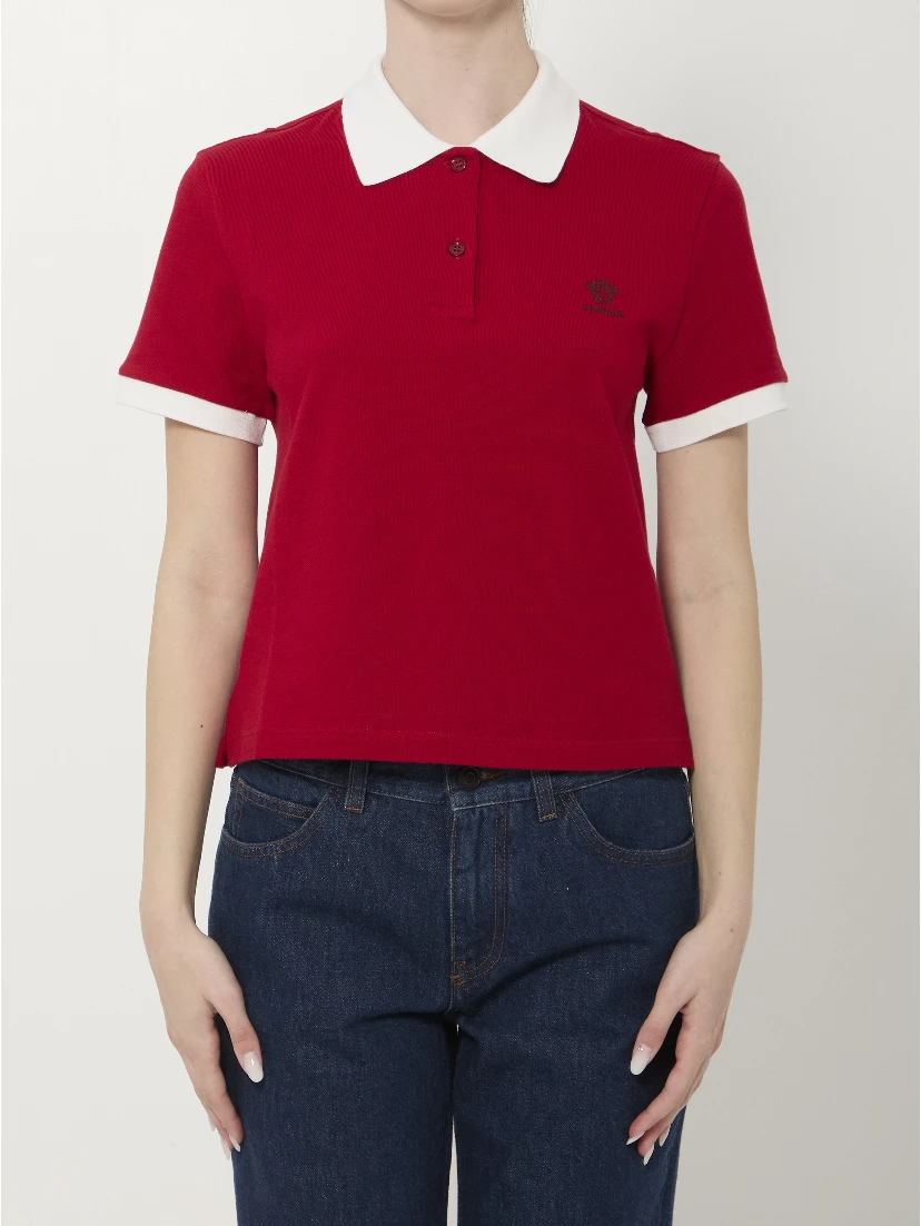 Cotton piqué polo shirt