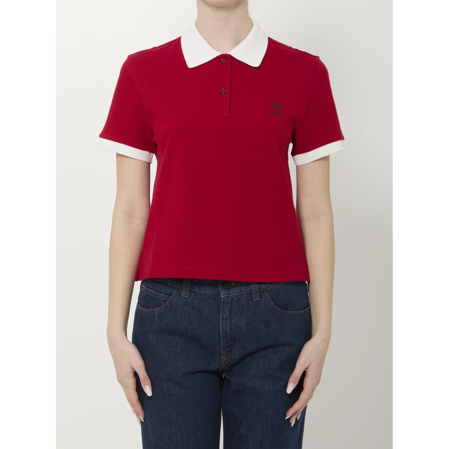 Cotton piqué polo shirt