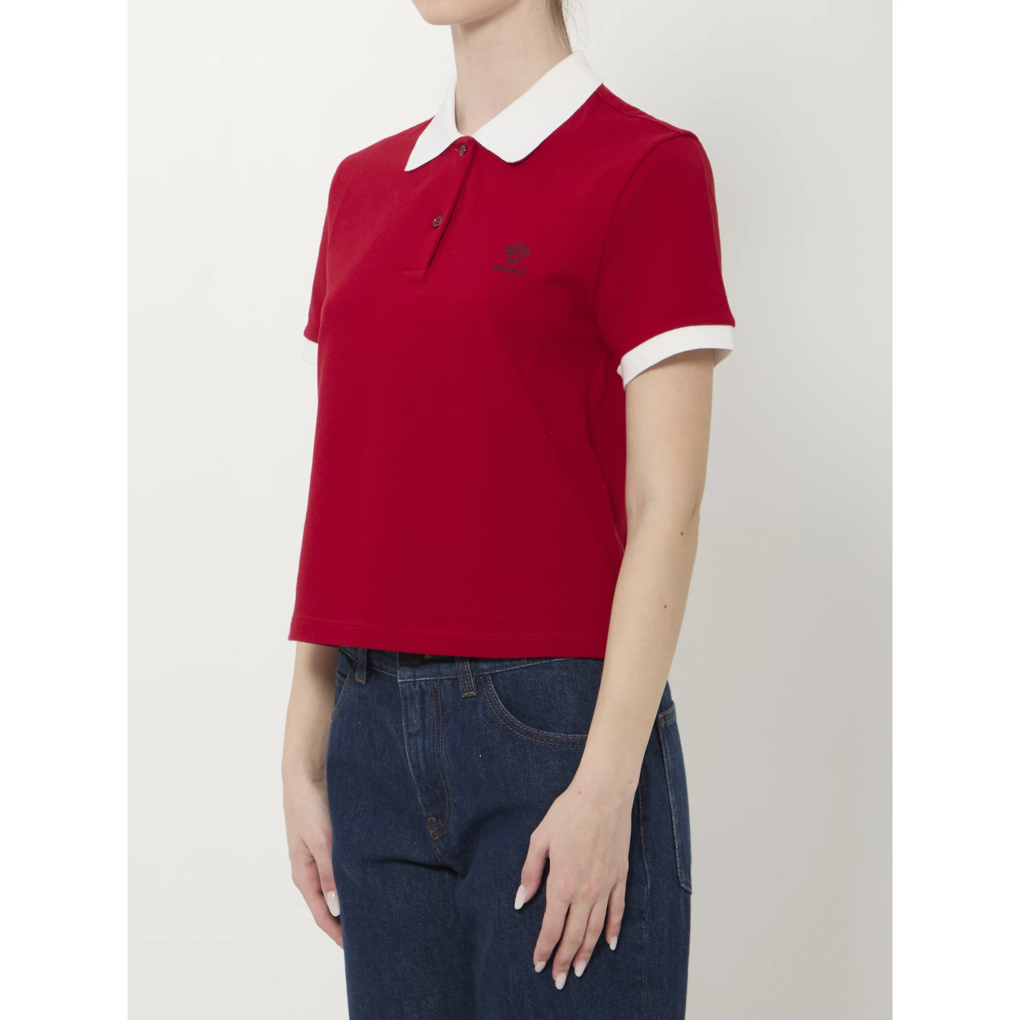 Cotton piqué polo shirt