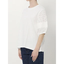 San Gallo cotton jersey T-shirt