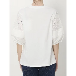 San Gallo cotton jersey T-shirt