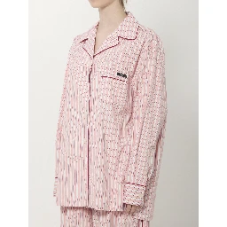 Striped poplin shirt