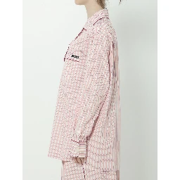 Striped poplin shirt