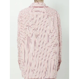Striped poplin shirt