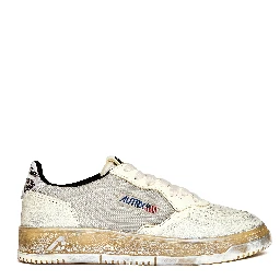 Sneakers Medalist Low Super Vintage Bianco, Nero, Argento