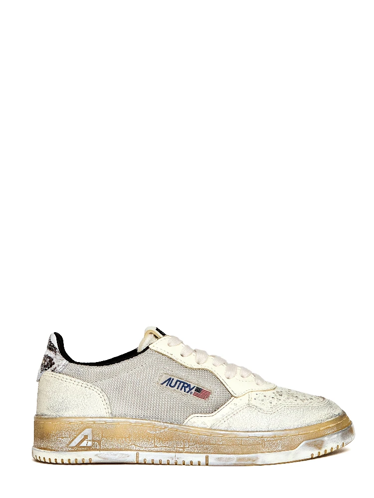 Sneakers Medalist Low Super Vintage Bianco, Nero, Argento