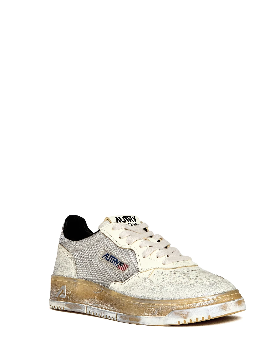 Sneakers Medalist Low Super Vintage Bianco, Nero, Argento