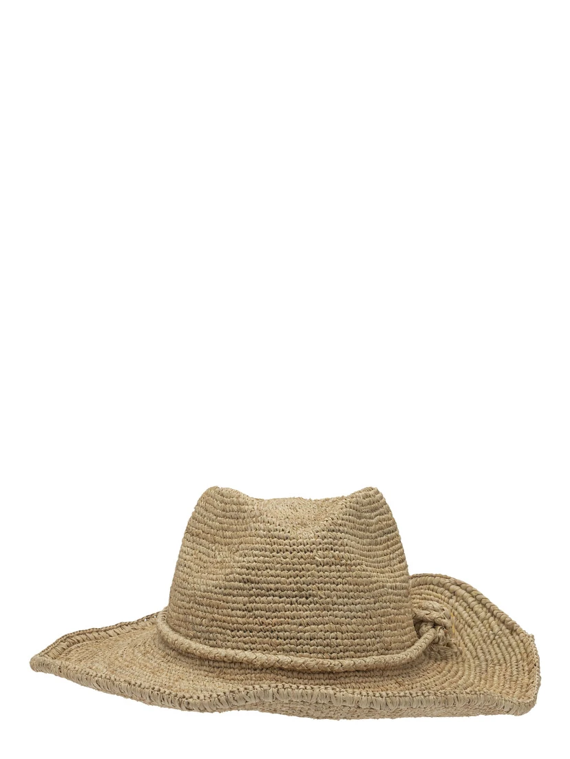 "Rodeo Tea" hat in rafia