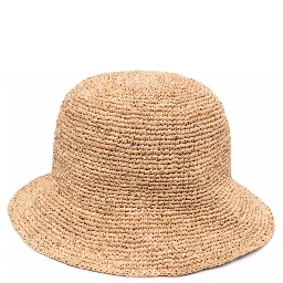 Bucket hat in rafia