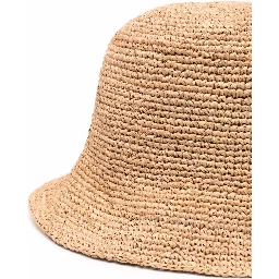 Bucket hat in rafia
