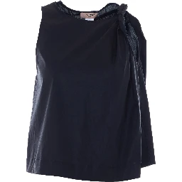 طقم ملابس علوية أسود مكون من قطعتين