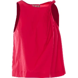 طقم علوي أحمر مكون من قطعتين