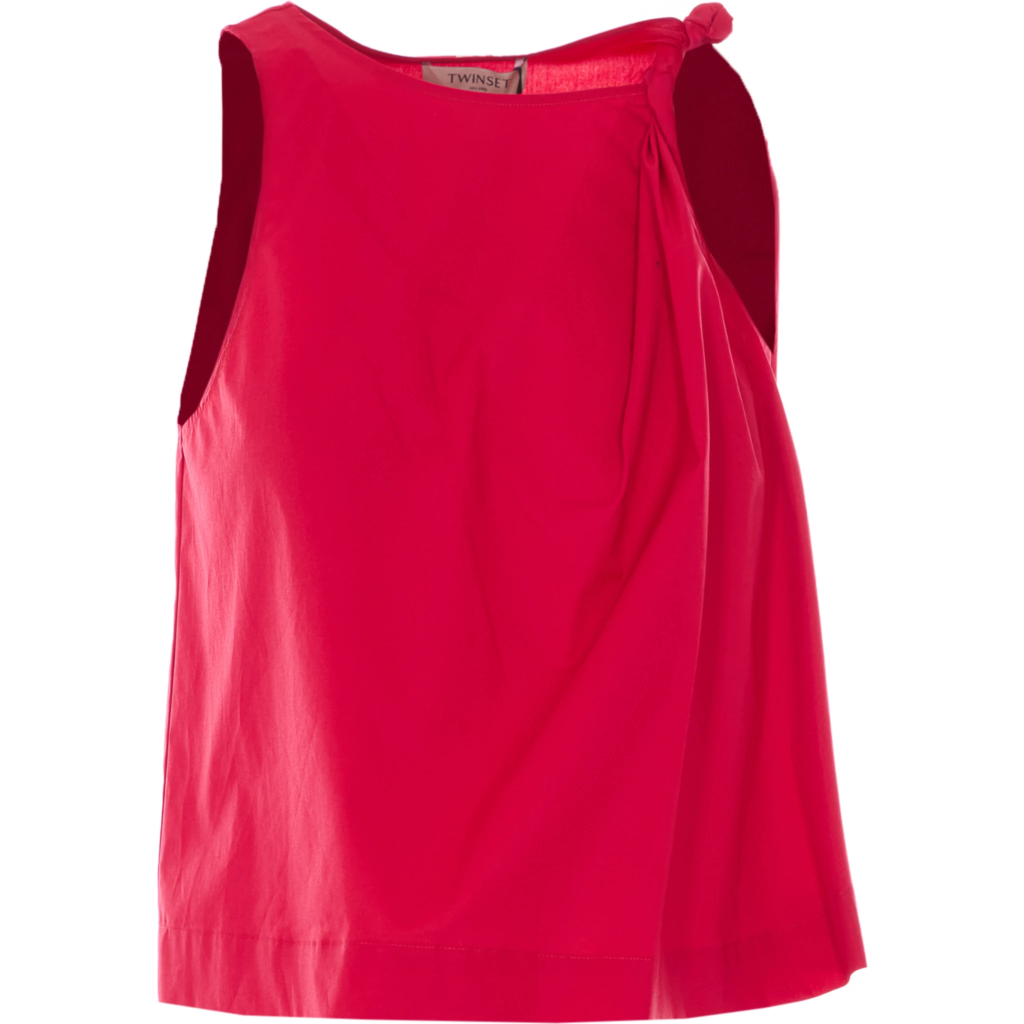 طقم علوي أحمر مكون من قطعتين