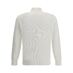 سويت شيرت قطني أبيض