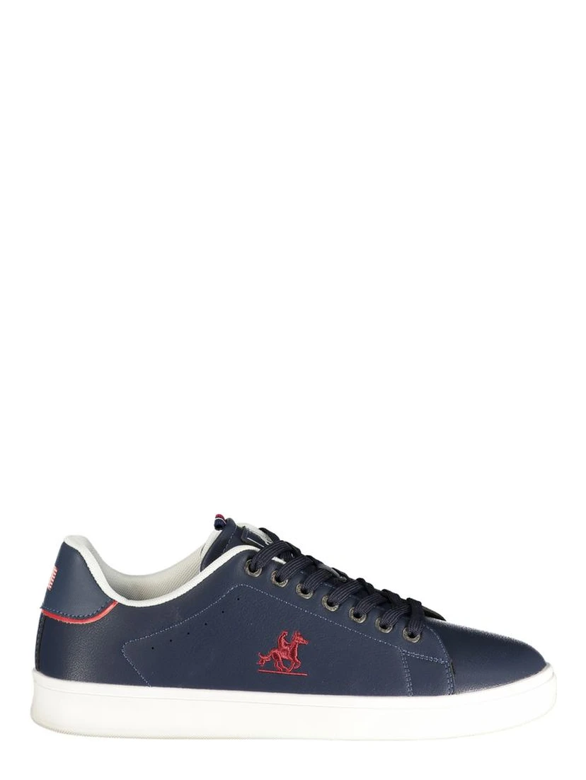 Blue Polyester Athletic Sneakers