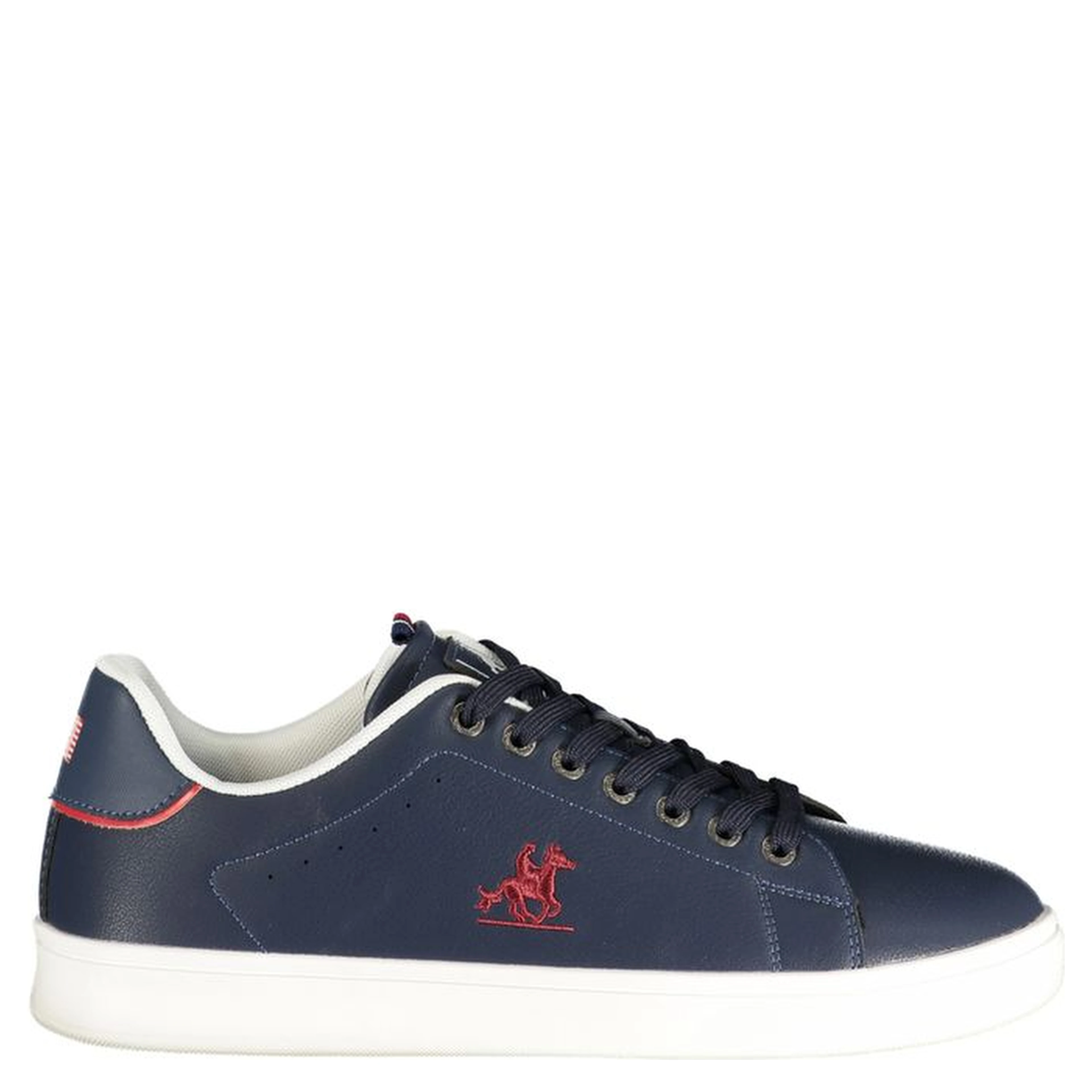 Blue Polyester Athletic Sneakers