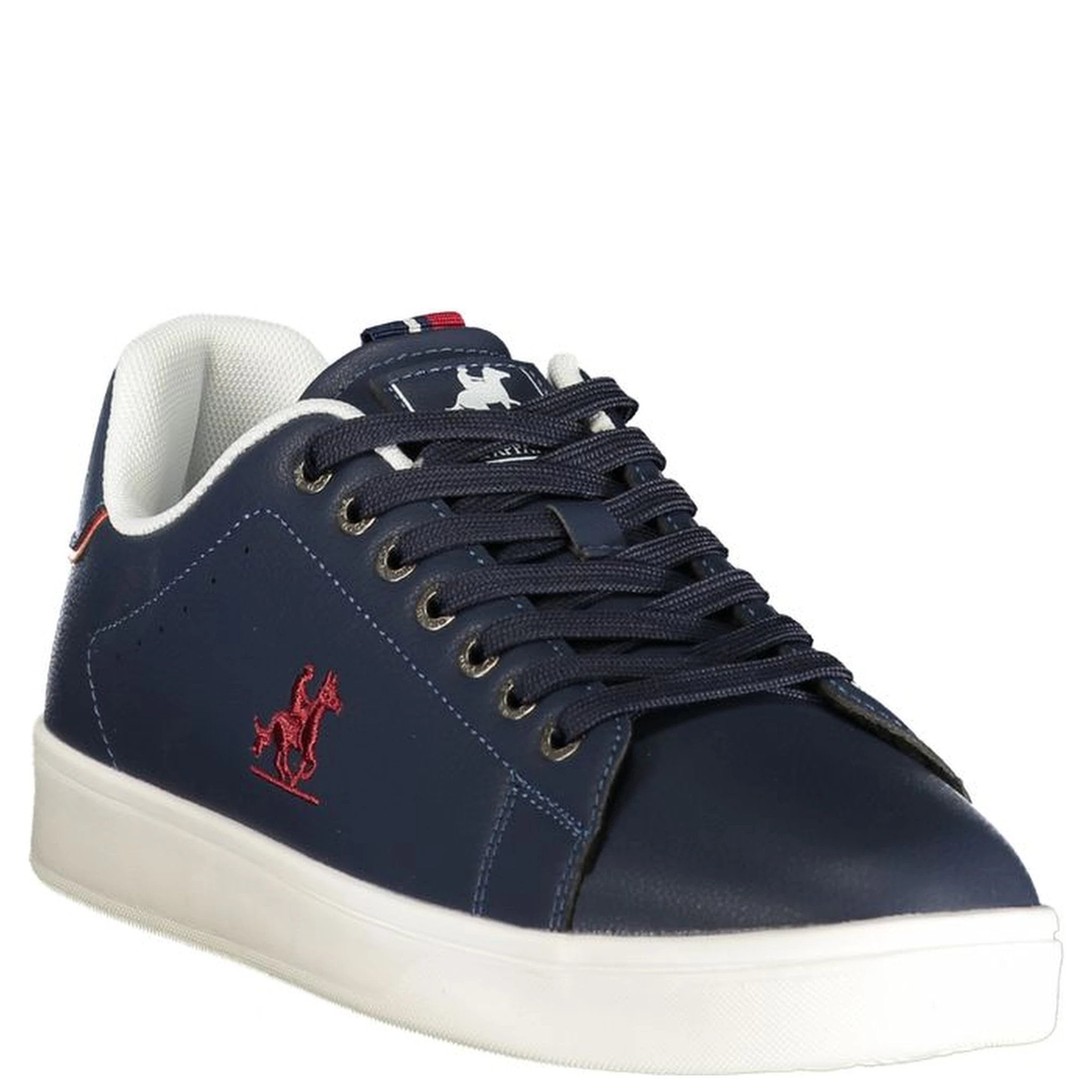 Blue Polyester Athletic Sneakers