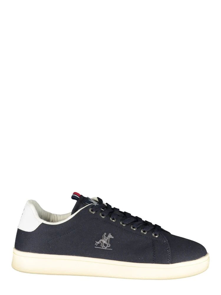 Blue Polyester Athletic Sneakers