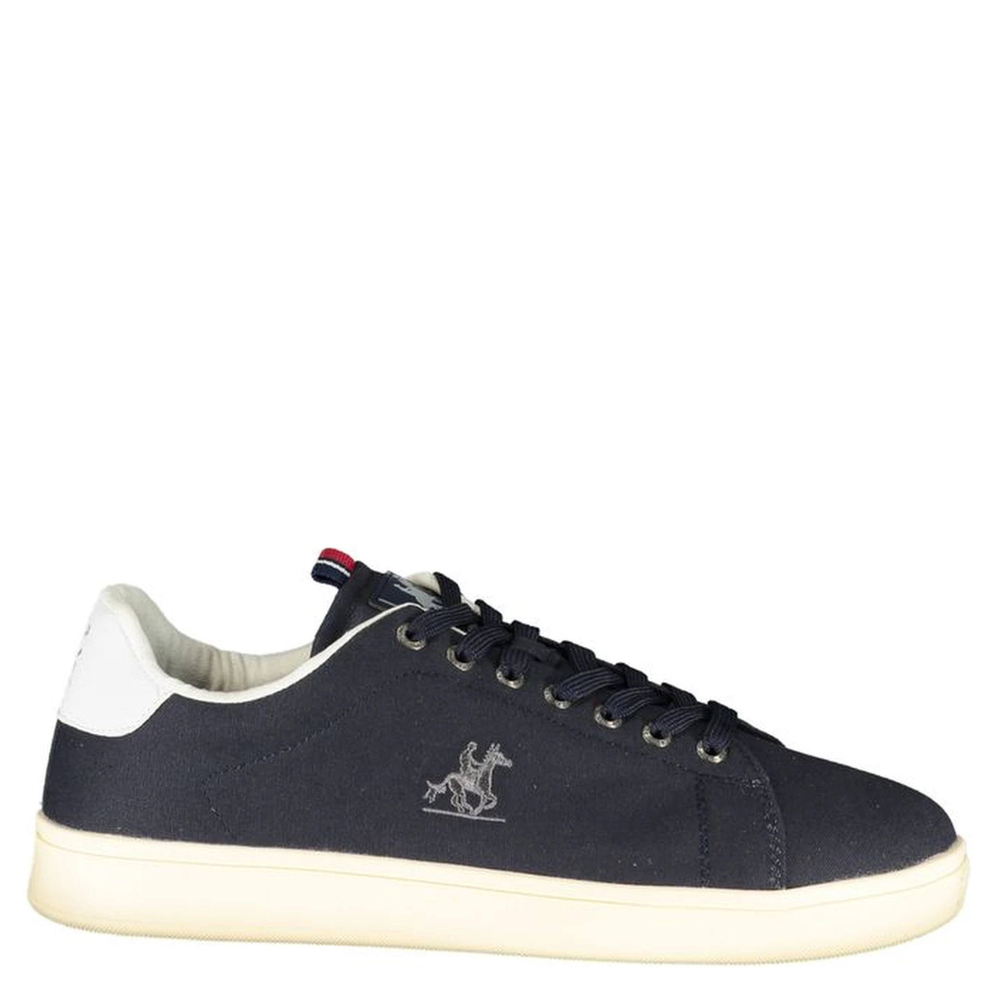 Blue Polyester Athletic Sneakers