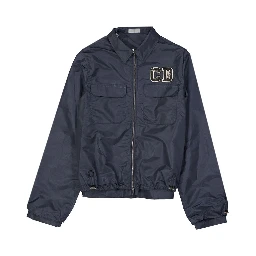 سترة خارجية زرقاء من البولياميد