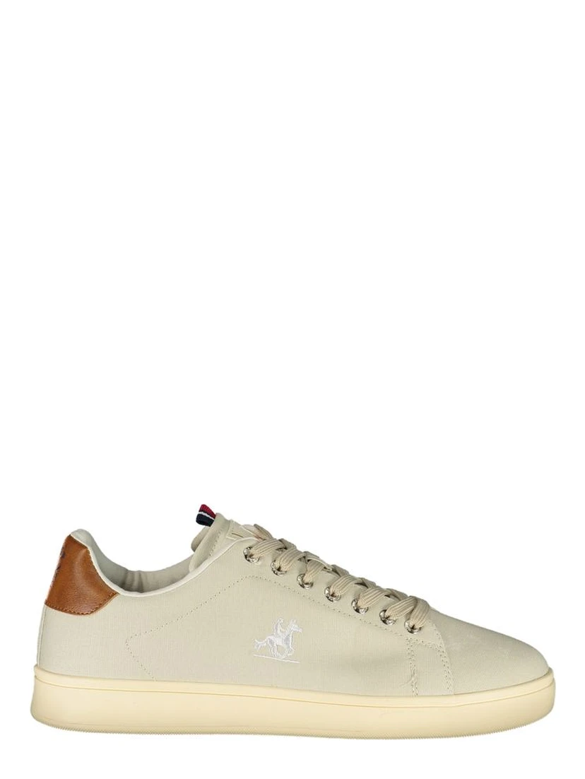 Beige Polyester Athletic Sneakers
