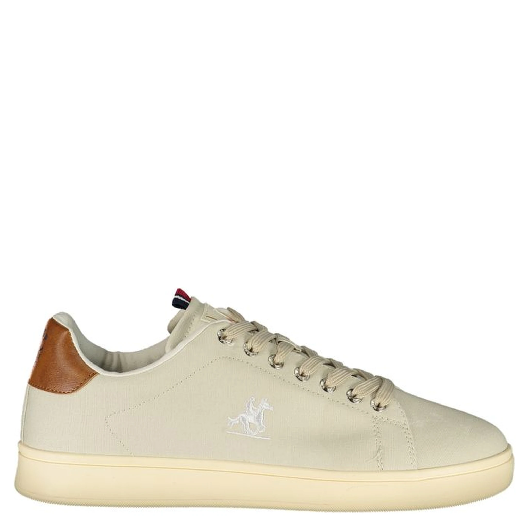 Beige Polyester Athletic Sneakers
