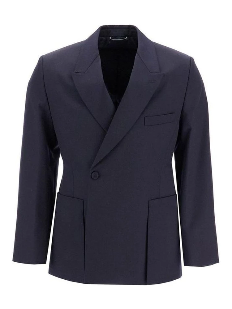 Blue Virgin Wool Blazer
