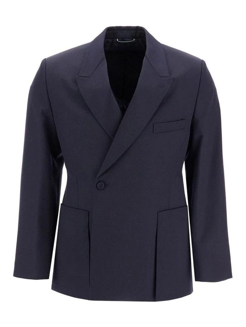 Blue Virgin Wool Blazer