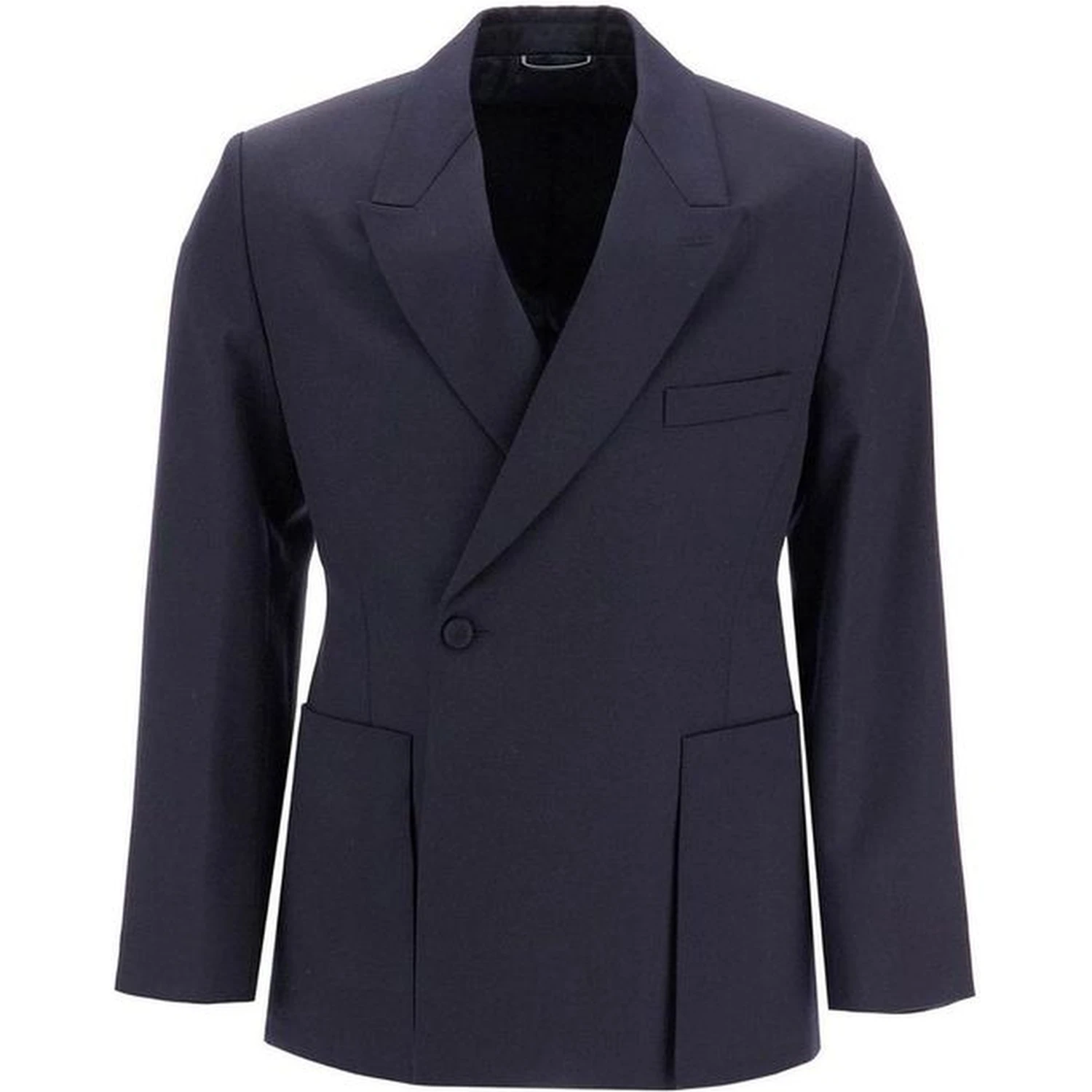Blue Virgin Wool Blazer