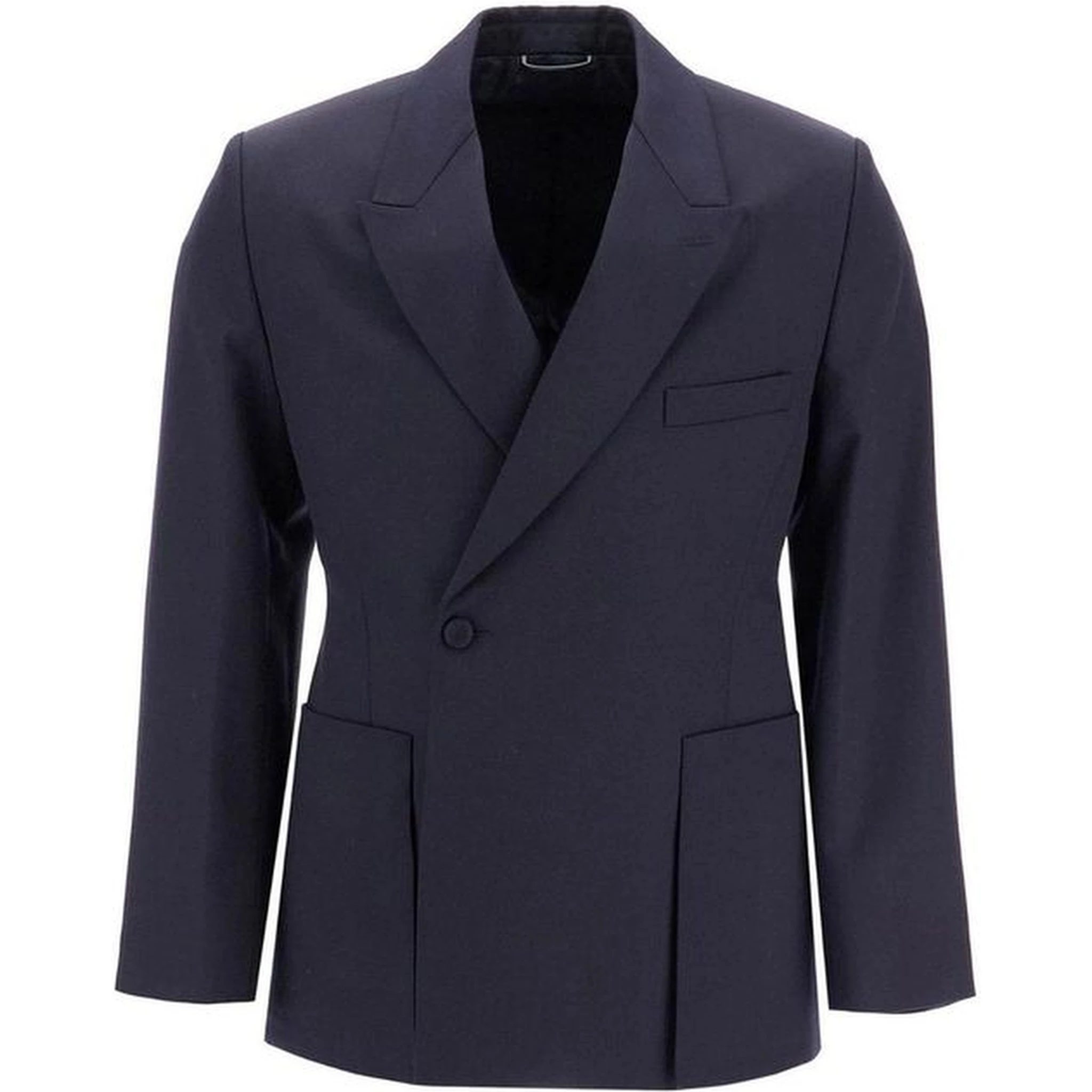 Blue Virgin Wool Blazer