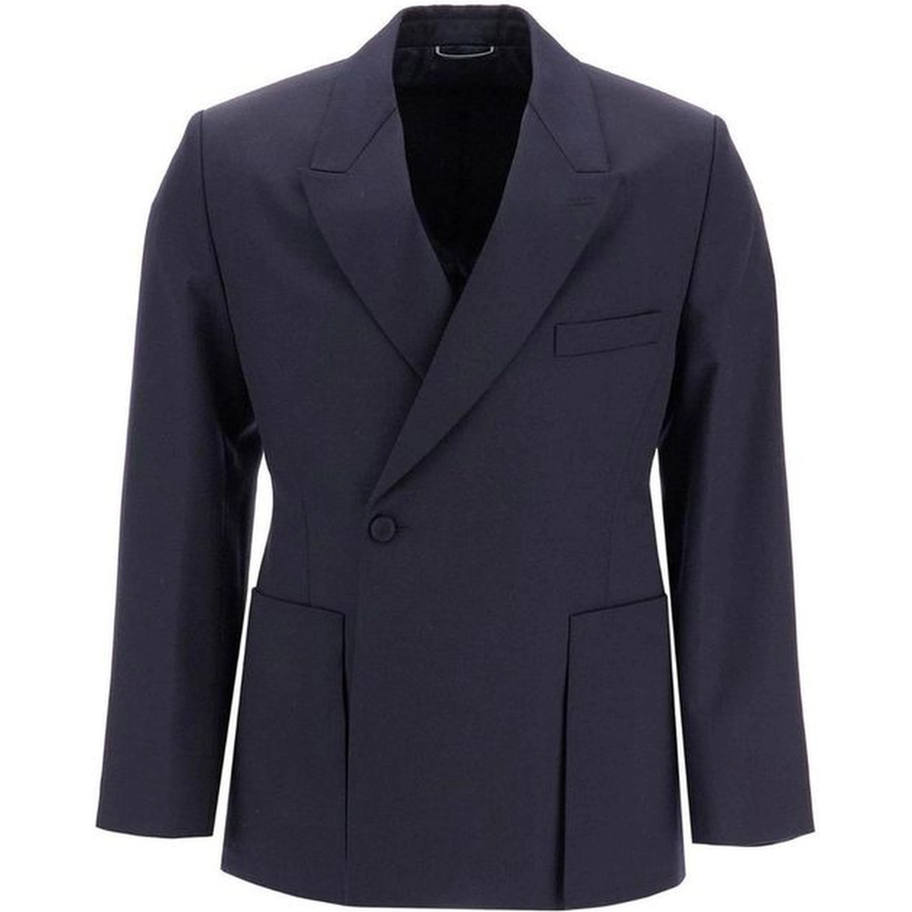 Blue Virgin Wool Blazer