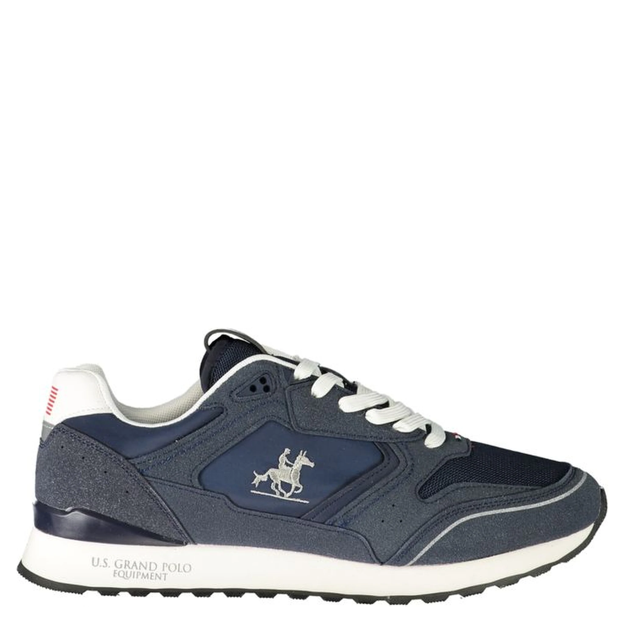Blue Polyester Athletic Sneakers