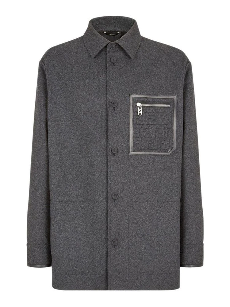 Gray Cashmere Jackets And Coat