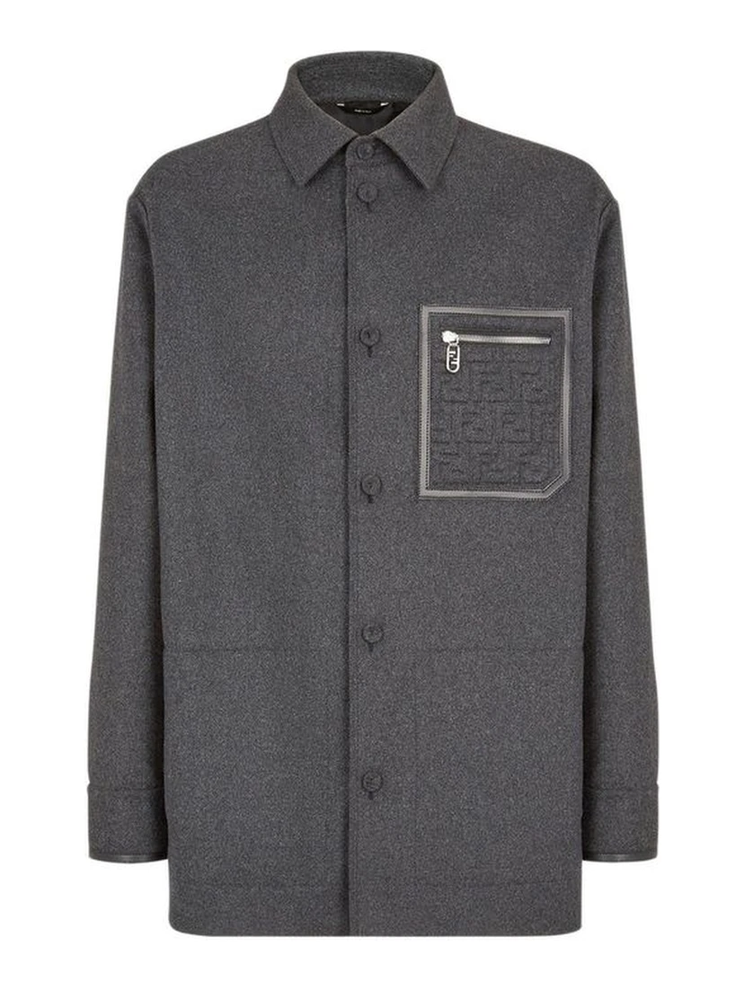 Gray Cashmere Jackets And Coat