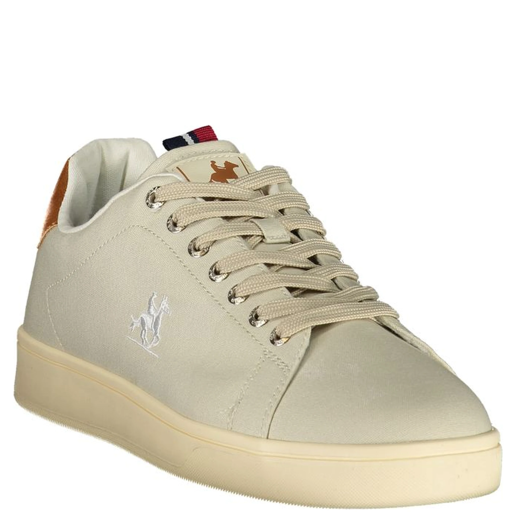 Beige Polyester Athletic Sneakers