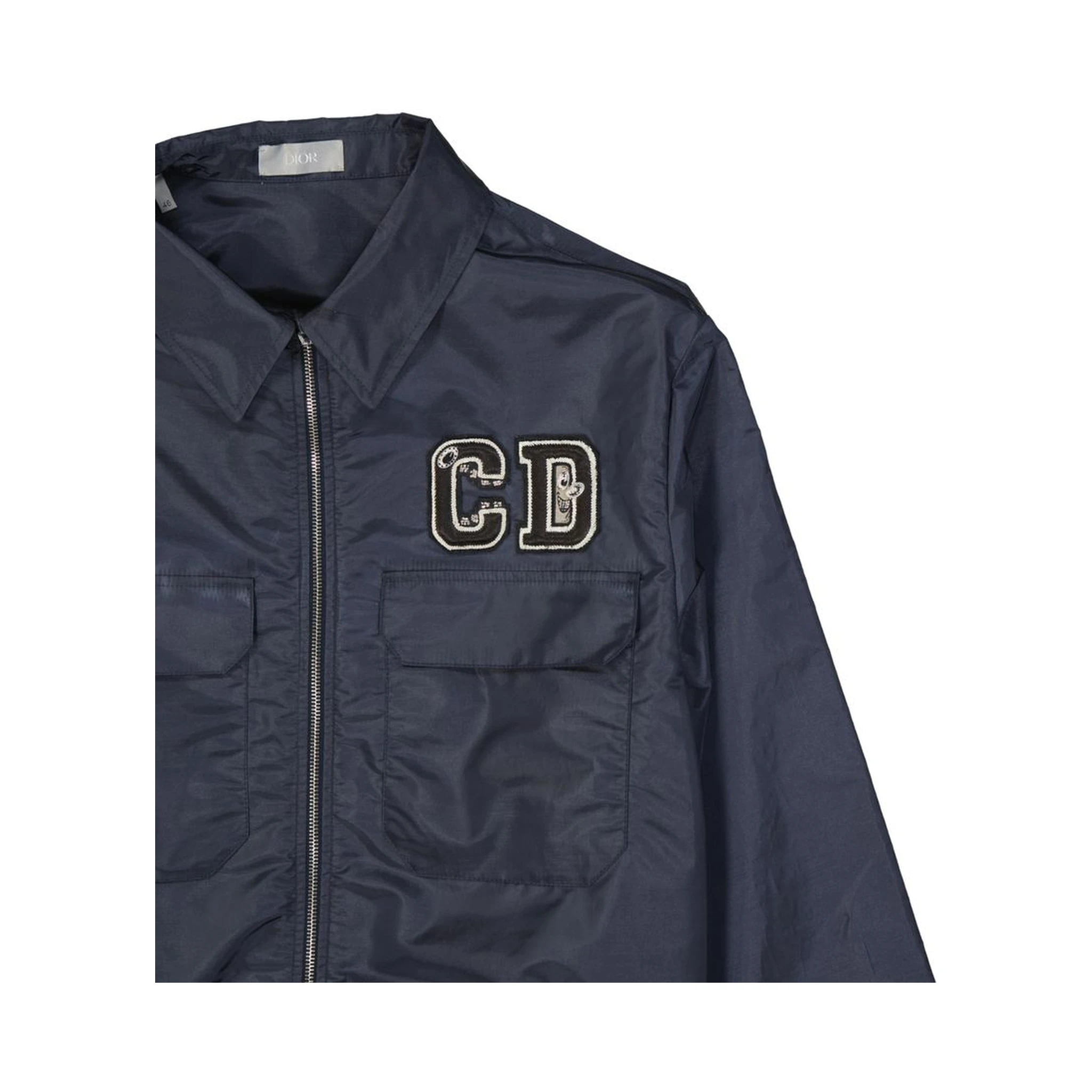 سترة خارجية زرقاء من البولياميد