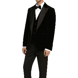 Black Cotton Tuxedo