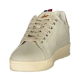 Beige Polyester Athletic Sneakers