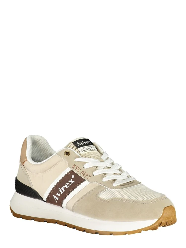 Beige Polyester Athletic Sneakers alternative