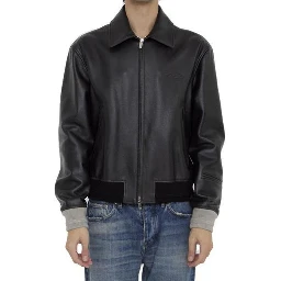 جاكيت جلد أسود