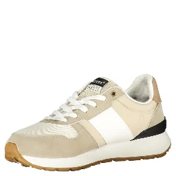 Beige Polyester Athletic Sneakers