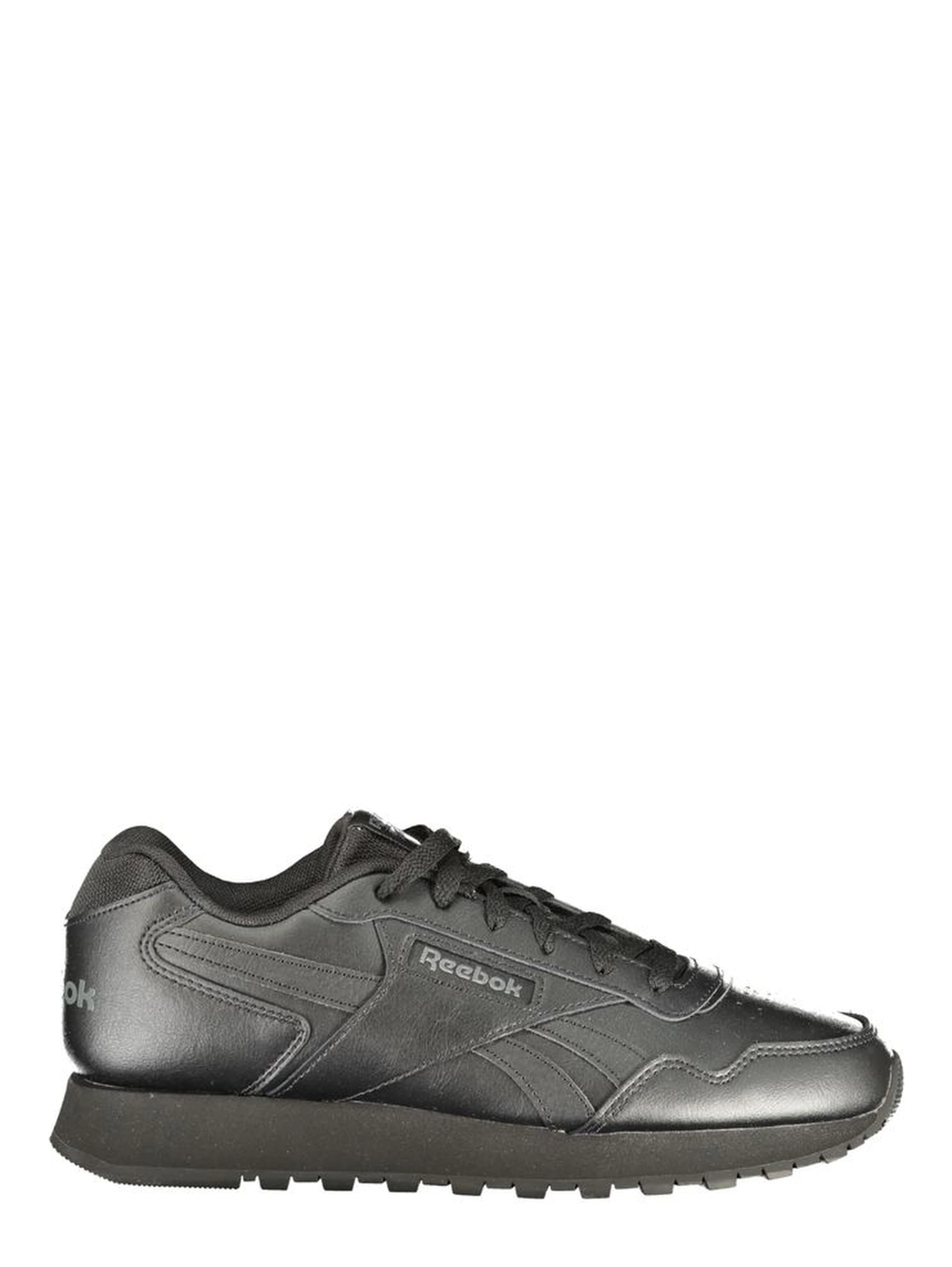 Black Polyester Athletic Sneakers