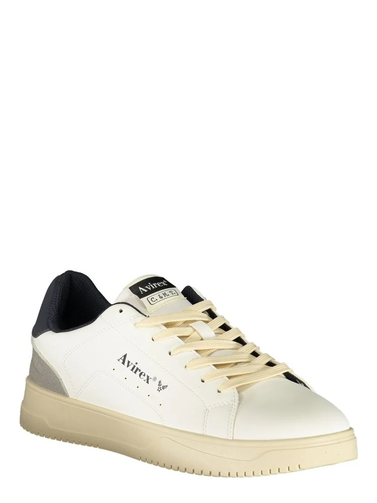 White Polyester Athletic Sneakers alternative