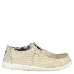 Gray Polyester Slip-On Loafers