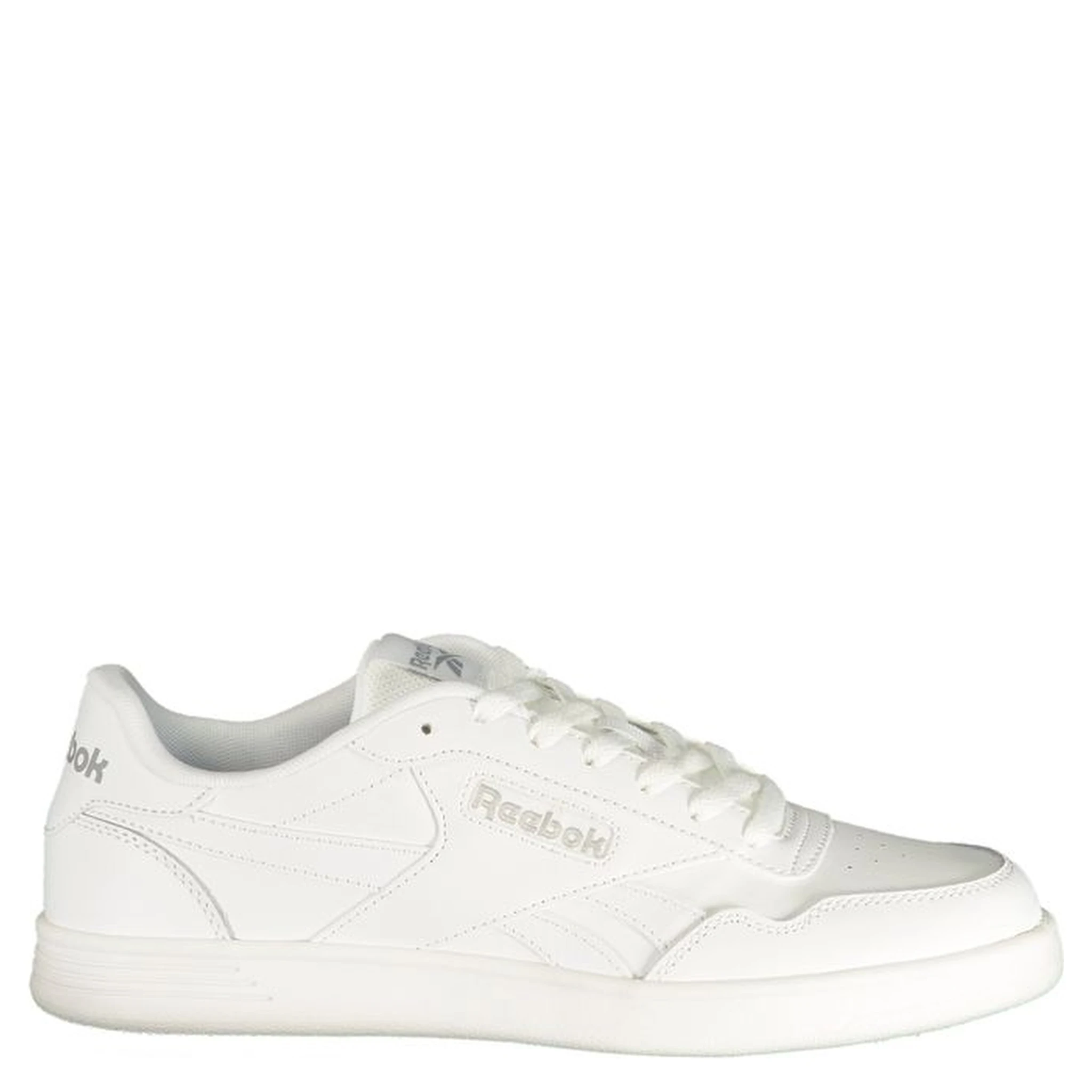 White Polyester Athletic Sneakers
